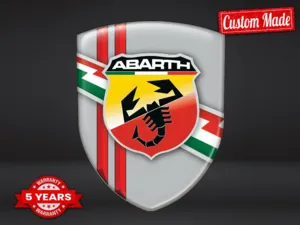 Fiat Abarth Adesivi Portiera Auto Universali Alta Qualità Professionali